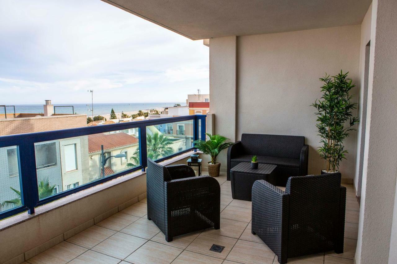 Apartment Las Sirenas, Wifi 100 Mb, Sea View Roquetas de Mar Eksteriør bilde