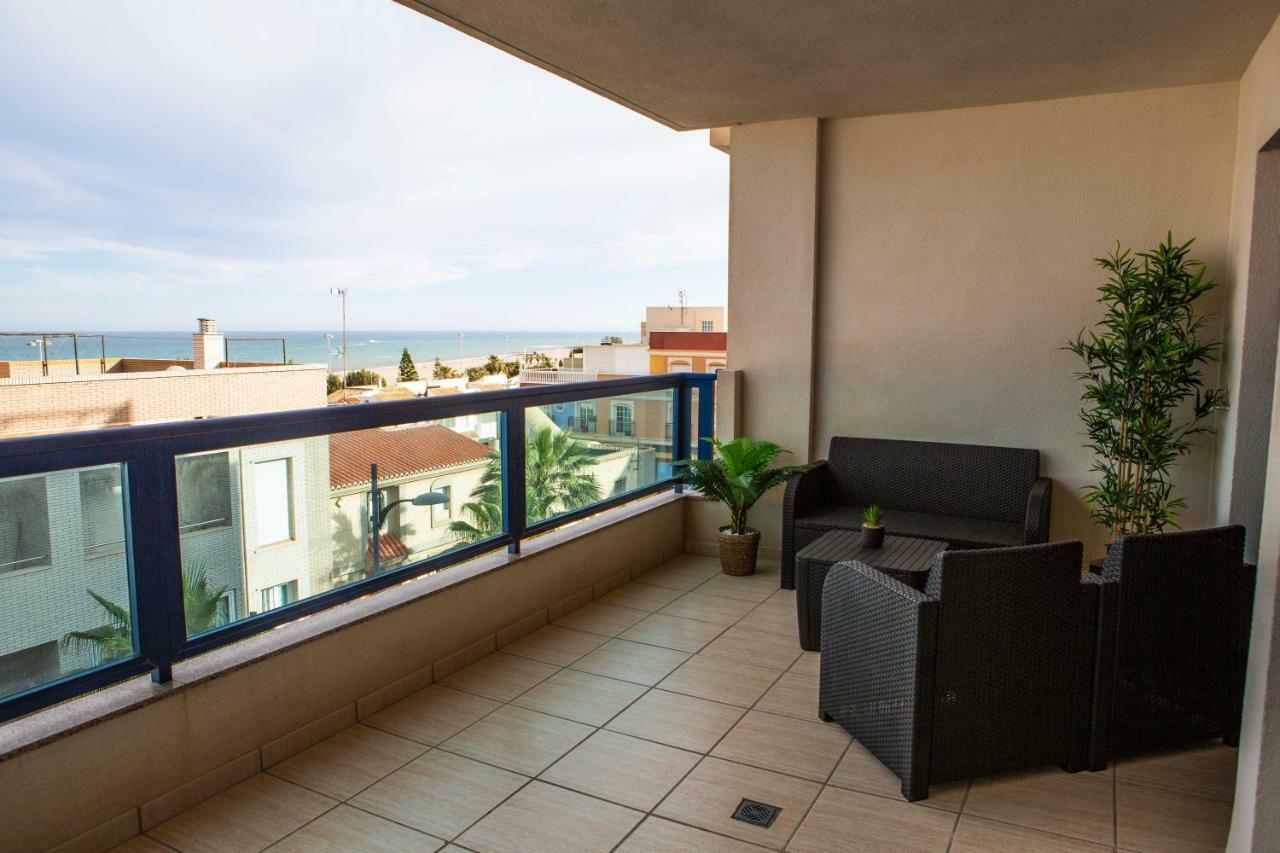 Apartment Las Sirenas, Wifi 100 Mb, Sea View Roquetas de Mar Eksteriør bilde
